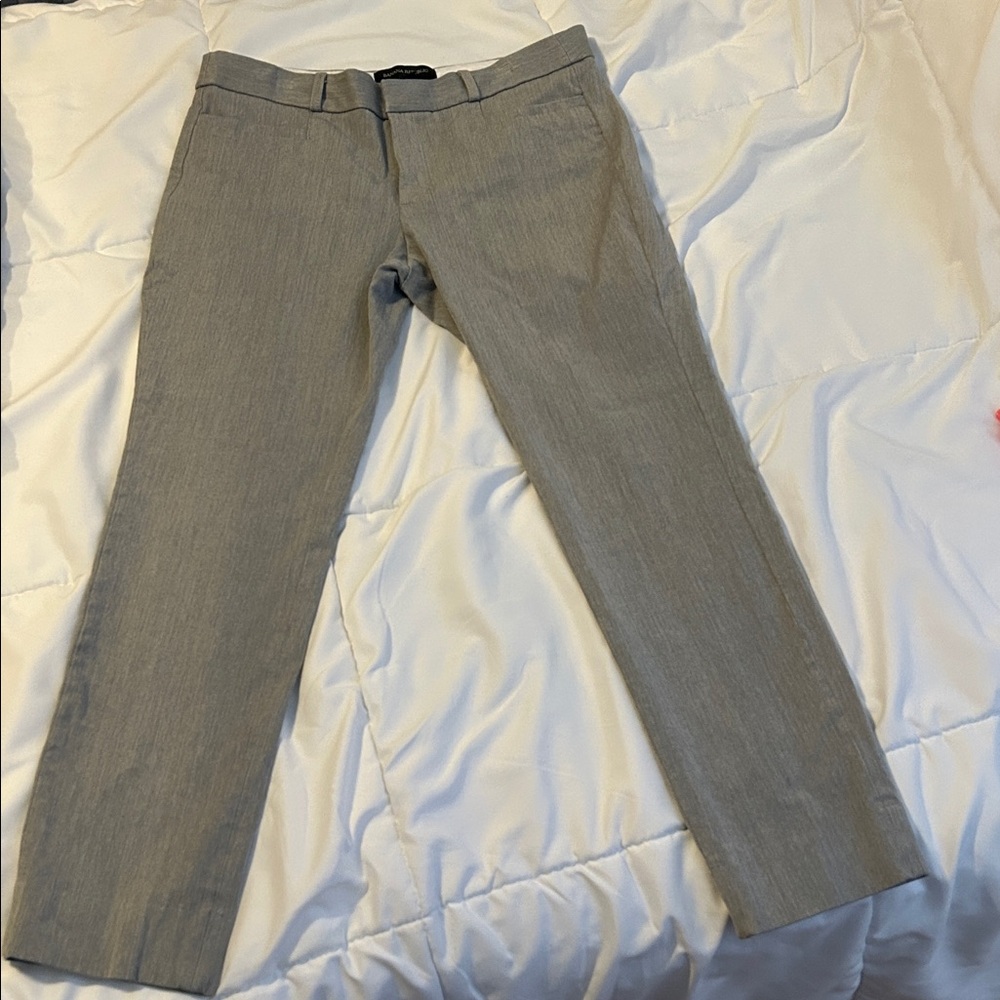 Banana Republic Light Gray Ankle Trousers